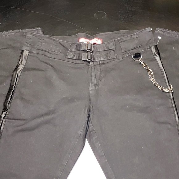 Vintage Vanilla Star Blackpants w/ embellishments Sz 13 - Picture 1 of 8